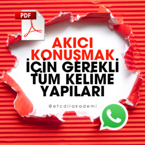 Akıcı Kounuşmak İçin Gerekli Ürün Yapıları